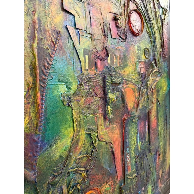 Mid-Century Modern Mixed Media, Collage, by Tom Betts, American, 1967 For Sale - Image 9 of 13