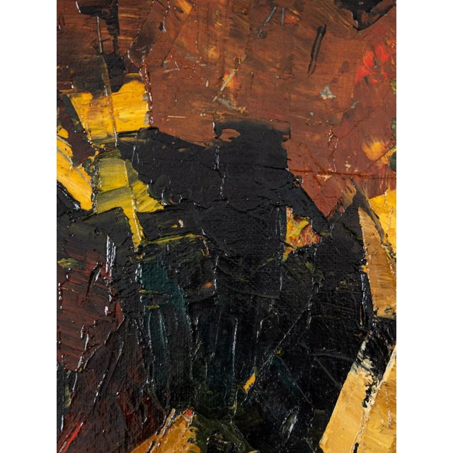 Black Ditti Hood, Ur Travels Flora, Oil on Canvas, Framed For Sale - Image 8 of 11