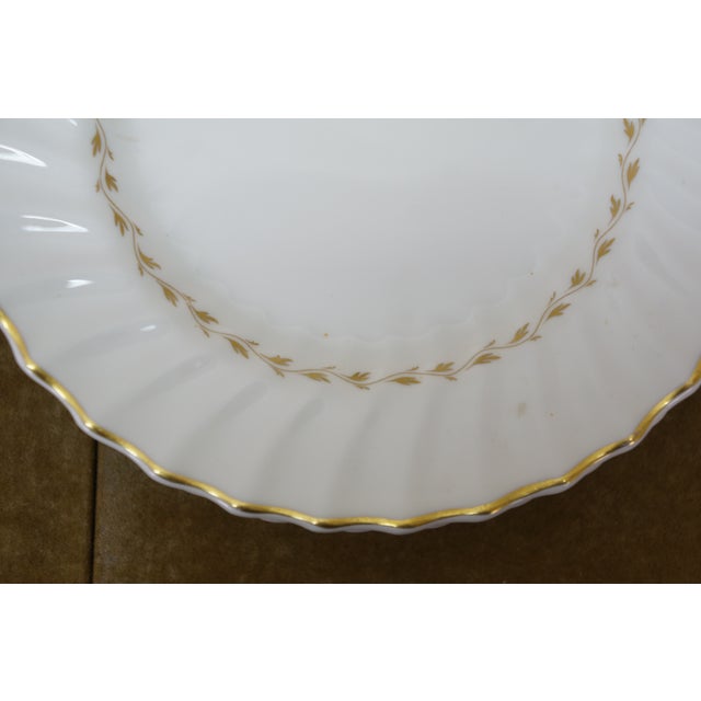 Ceramic Mid 20th Century English Royal Doulton Adrian H4816 Bread Salad Dinner Service Plates - 36pcs For Sale - Image 7 of 11