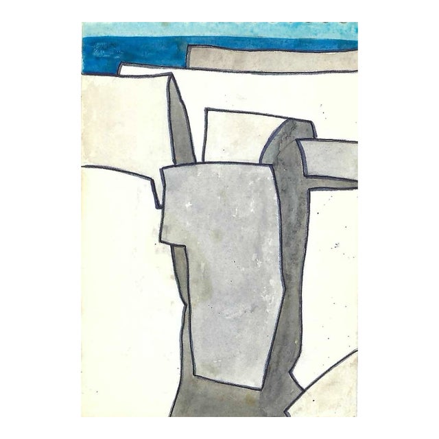 1970s Robert Angeloch Coastal Painting For Sale