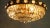 Metal 24 Carat Gold-Plated Brass & Lead Crystal Chandelier from Sölken Leuchten For Sale - Image 7 of 10