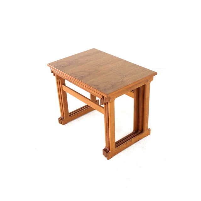 Fugdal Nesting Tables from Trioh, Denmark, 1960s, Set of 3 For Sale - Image 9 of 15
