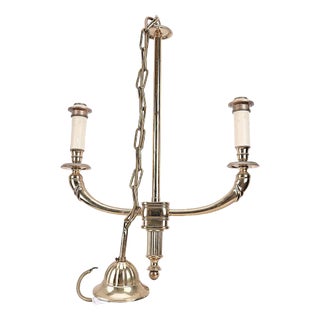 Vintage Hanging Lamp in Brass For Sale