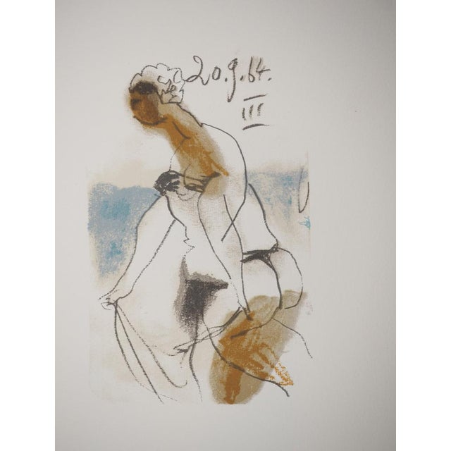 Pablo Picasso, The Taste of Happiness, Jacqueline at the Sea, Lithograph For Sale - Image 6 of 6