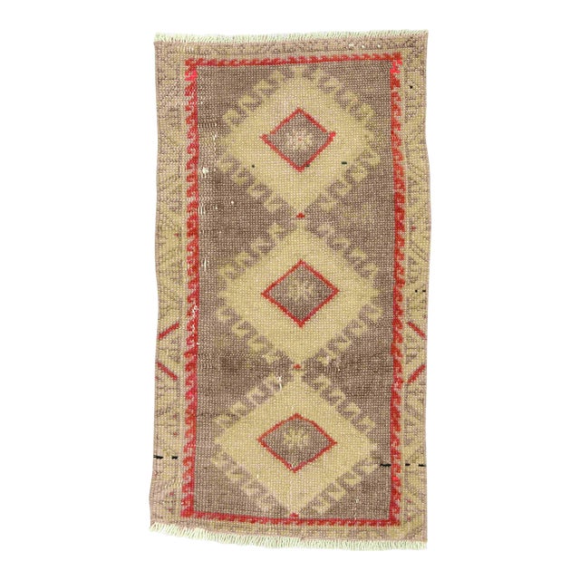 Mini Vintage Turkish Rug For Sale