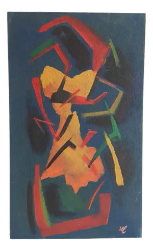 Norbert Louis, Abstract Composition, 1994, Tempera on Cardboard