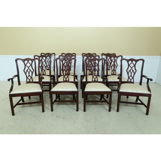 Henkel Harris 115 Carved Mahogany Dining Room Chairs Set Of 12