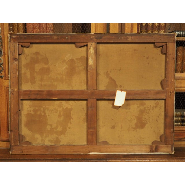 Antique Parisian Street Scene Oil on Canvas Painting of Porte Saint-Martin, 1913 For Sale - Image 4 of 16