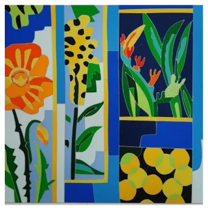 Ugo Nespolo, I fiori a quinte, 21st Century, Silkscreen