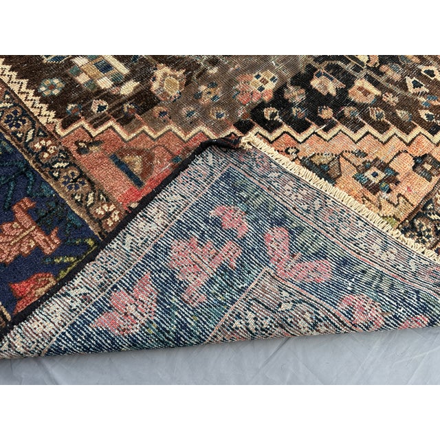 Beige Antique 1900s Hand Knotted Persian Tribal Rug For Sale - Image 8 of 8