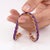 Contemporary Natural Amethyst Tennis Bracelet | 18k Gold Plated Purple Gemstone Bracelet | February Birthstone Bracelet For Sale - Image 3 of 4