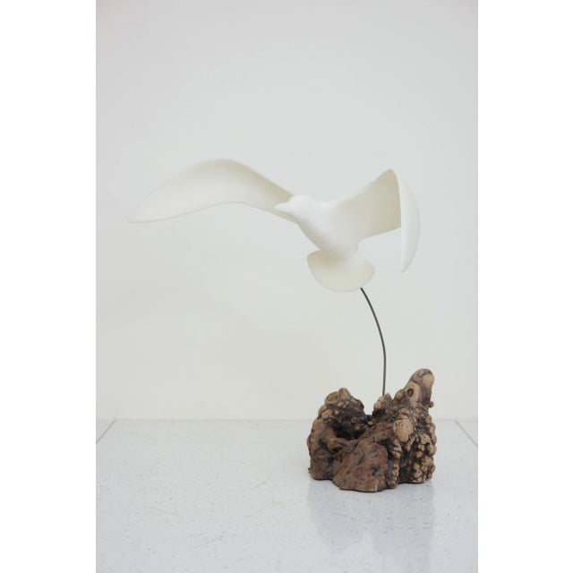 Vintage Flying Seagull Tabletop Sculpture For Sale - Image 4 of 13