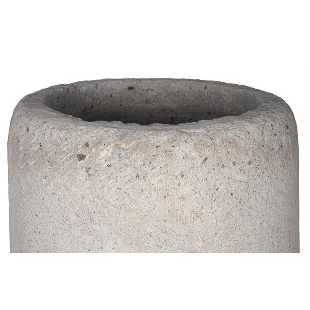 Late 20th Century Monumental Cast Stone Planter For Sale - Image 4 of 5