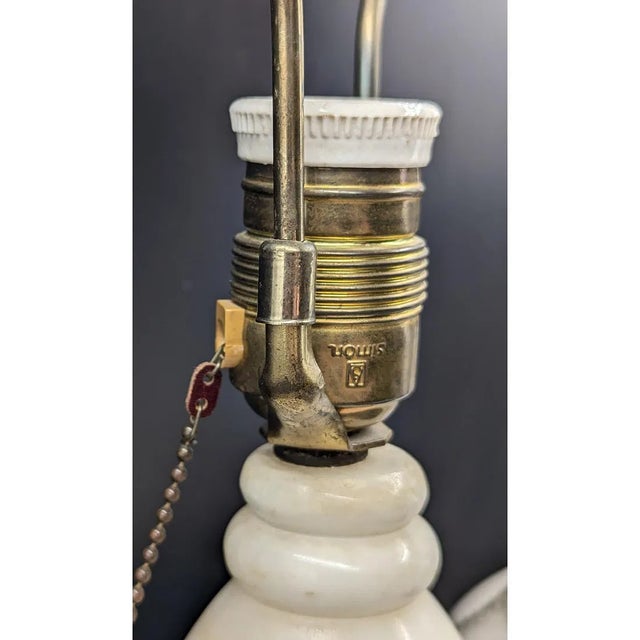 Mid 20th Century Mid-Century Modern Alabaster Lamps - a Pair For Sale - Image 14 of 18