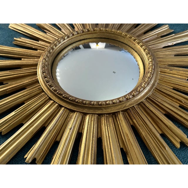 Large Vintage Witch's Eye Sun Mirror, 1960s For Sale - Image 4 of 15