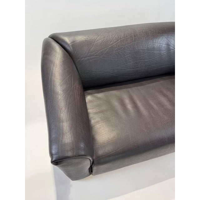 1980s DS-47 2-Seater Sofa in Dark Brown Neck Leather from de Sede, 1970s For Sale - Image 5 of 10