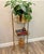 Late 20th Century Vintage Faux Bamboo Brass Etagere For Sale - Image 5 of 5