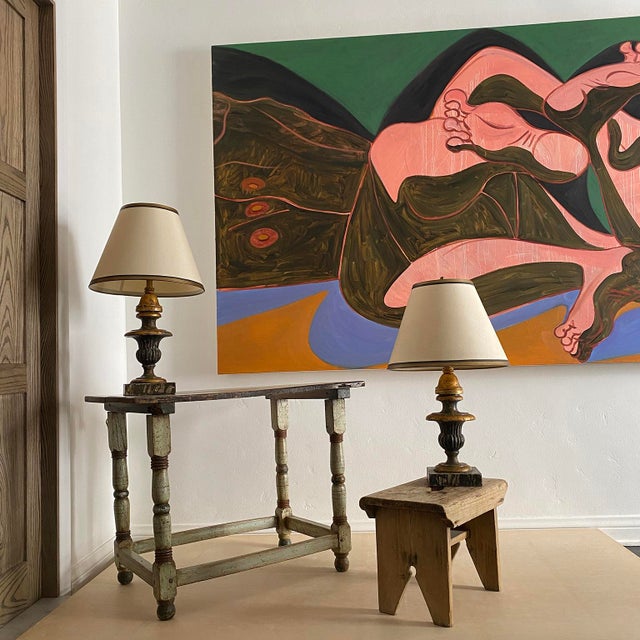 Early 20th Century Rustic Pine Stool For Sale - Image 12 of 12