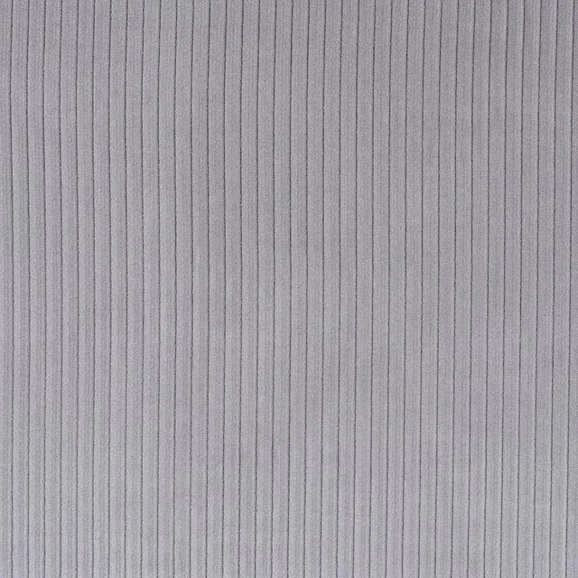 Sample - Schumacher Corduroy Wyatt Fabric in Steel Grey For Sale