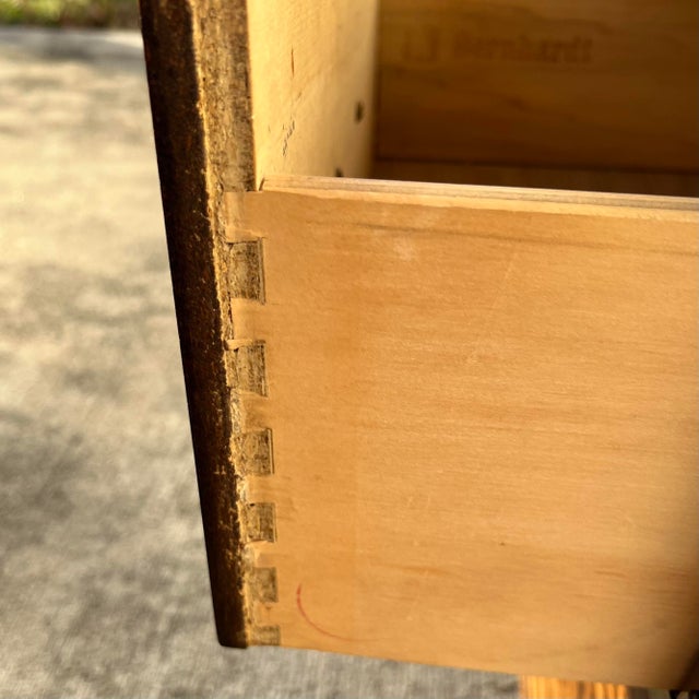 1970s Bernhardt Midcentury Two-Drawer Campaign Chest/Nighstand, Circa 1970s For Sale - Image 5 of 7