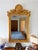 A vintage Italian gilt-wood wall mirror by Ethan Allen, distinguished by an oversized scallop/shell crest and scrolling...