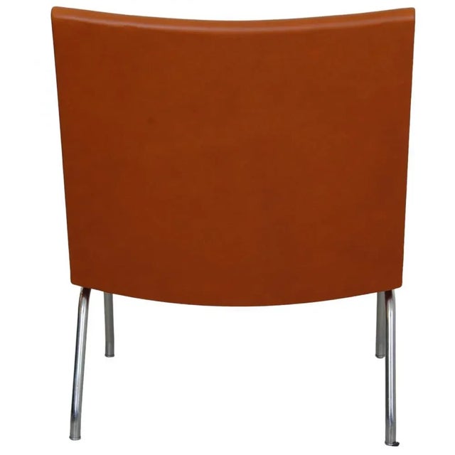 AP-40 Lounge Chair in Walnut and Aniline Leather by Hans Wegner, 1990s For Sale - Image 3 of 12