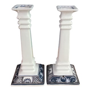 1990s Ceramic Candleholders For Sale