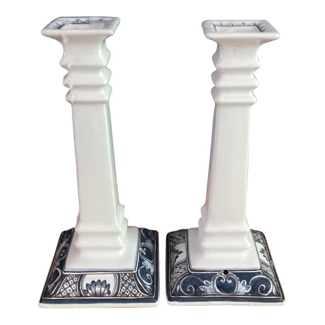 1990s Ceramic Candleholders For Sale