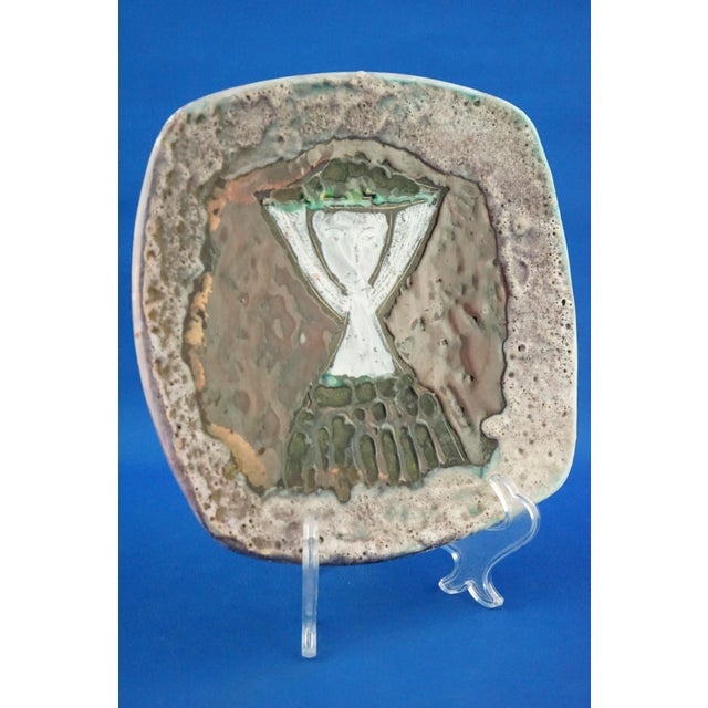 Vintage Sardinian Futurist Ceramic Plate by Melchiorre Melis, 1930s For Sale - Image 3 of 18