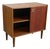 Small Teak Sliding-Door Sideboard Credenza Danish Mid-Century Modern 1960s For Sale