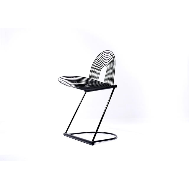 Metal Vintage German Chair Swing by Herbert Ohl for Rosenthal, 1982 For Sale - Image 7 of 18
