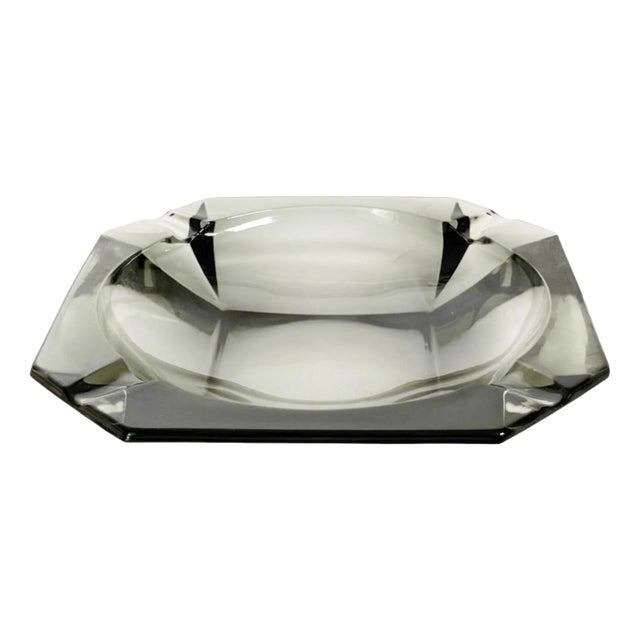 Vintage Glass Ashtray, France, 1970s For Sale