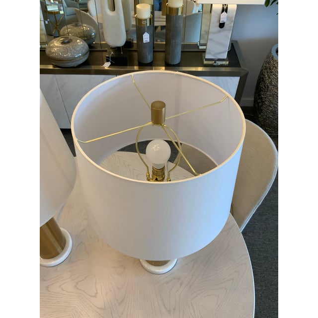 Pair of Elishaw Lamps For Sale In West Palm - Image 6 of 6