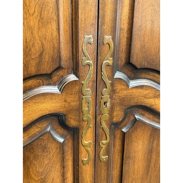 Mid 20th Century French Carved Armoire For Sale - Image 4 of 9