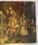 A beautiful old possibly 19th century oil on canvas painting of French high society party with wonderful costumes and gilt...