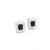 1990s 1990s Judith Ripka Estate Onyx Omega Back Earrings Sterling Silver 14 Grams, A Pair For Sale - Image 5 of 12