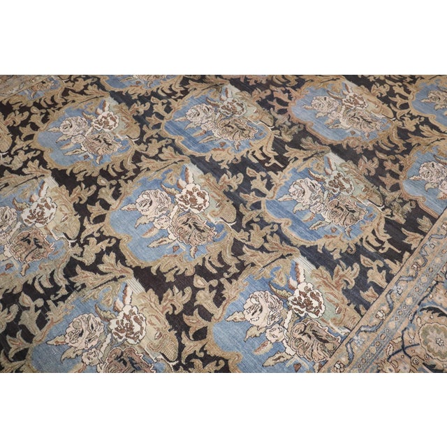 Zabihi Collection Antique Persian Bidjar Stunning Floral Oversize Rug - 10'10" x 17'8" For Sale - Image 4 of 10