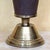 Vintage Brass & Faux Leather Table Lamp With Off‑White Silk Shade — 26.5" For Sale - Image 9 of 18