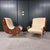 Early 21st Century Vintage Art Deco Style Armchairs with Canaletto Walnut Armrests, 2010s, Set of 2 For Sale - Image 5 of 12