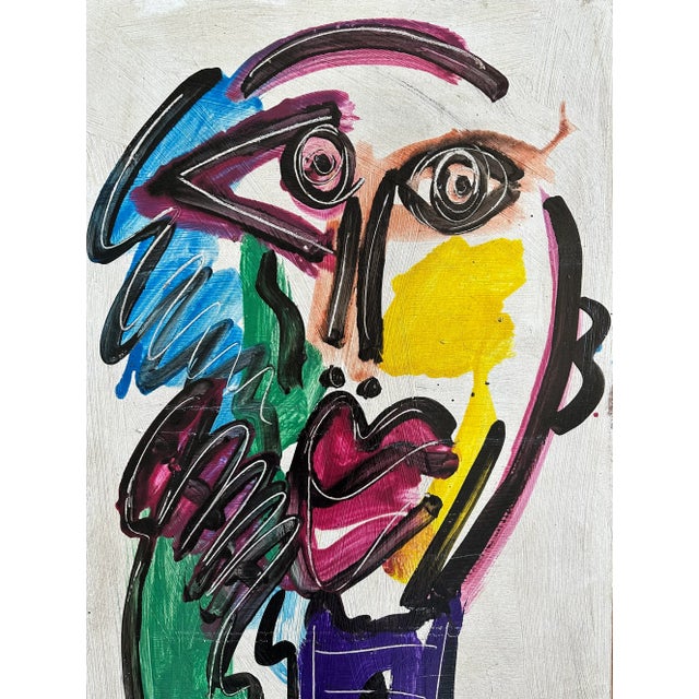 Peter Keil “Miró” by Artist Peter Keil Original 1964 Painting For Sale - Image 4 of 6