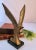Mid-Century Modern Vintage Brass Brutalist Abstract Mid Century Bird Sculpture For Sale - Image 3 of 11