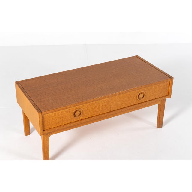 Brown Mid-Century Modern Danish Oak Low Cabinet, 1960s For Sale - Image 8 of 13