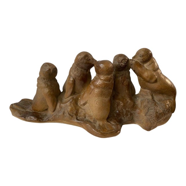 Stone Animal Seals Sculpture For Sale