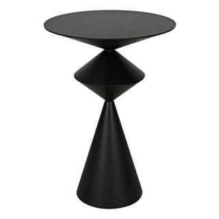 NOIR Zasa Side Table, Black Iron For Sale