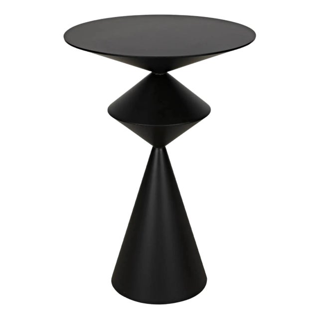 NOIR Zasa Side Table, Black Iron For Sale