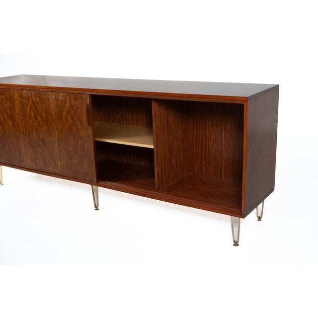 Metal Modernist Wood Sideboard by Alfred Hendrickx for Belform, Belgium, 1958 For Sale - Image 7 of 12