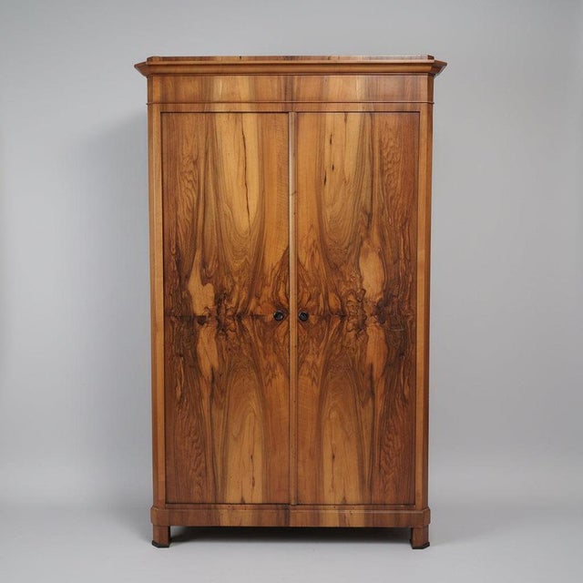 Biedermeier Cabinet in Walnut, 1820s For Sale - Image 16 of 16
