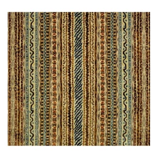 Clarence House "Montague" Epinglé Velvet – 15 Yard Bolt in Brown/Indigo For Sale