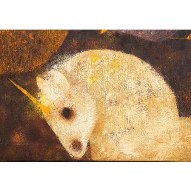 Modern Carol Jablonski "Leonardo" Casein on Canvas For Sale - Image 3 of 12