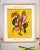 1990 Lawrence Volk Signed Abstract Figurative Mixed-Media Painting , Framed For Sale - Image 12 of 12